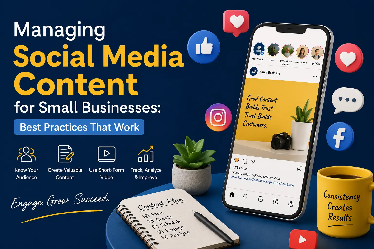 Managing Social Media Content for Small Businesses: Best Practices That Work 