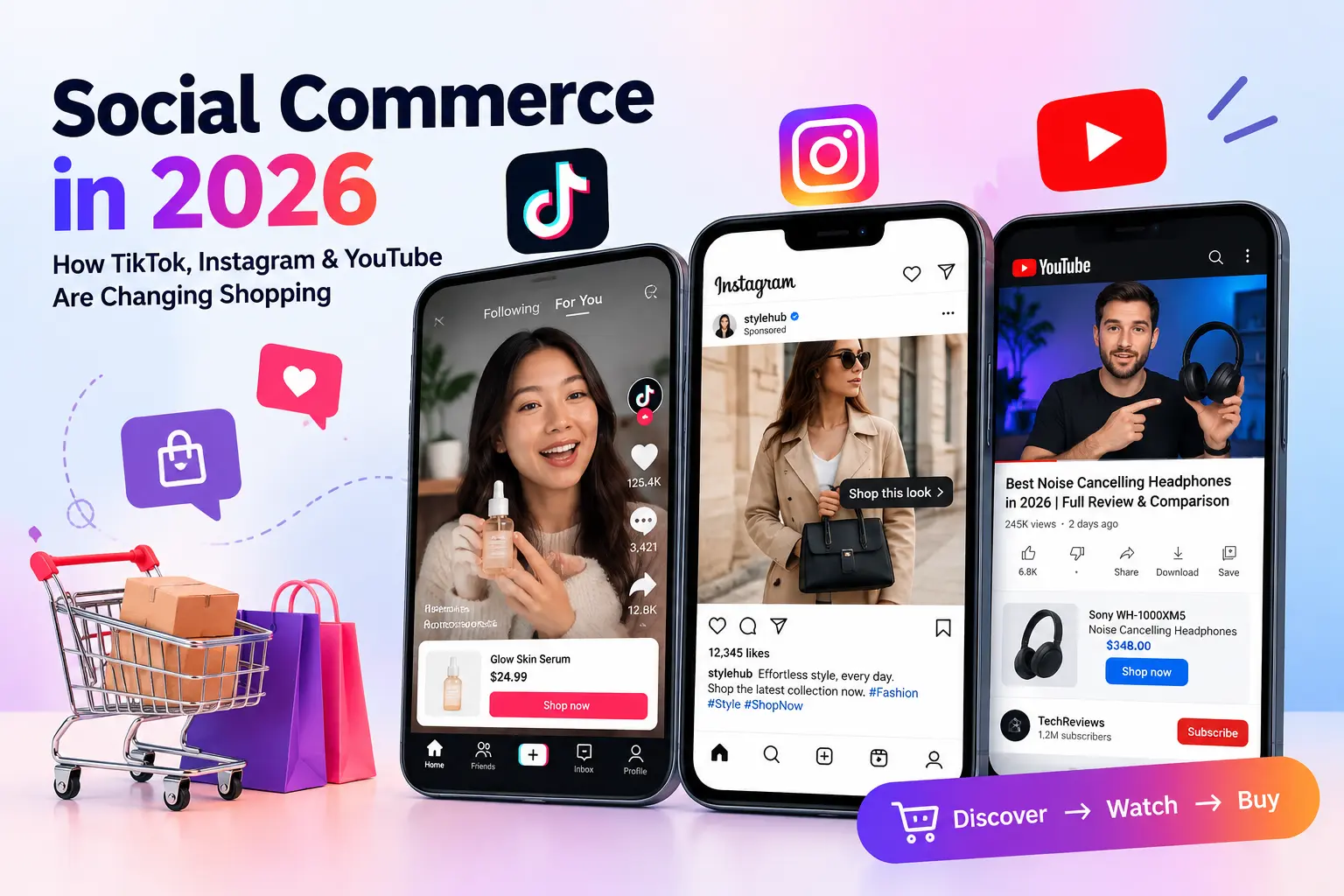 Social Commerce in 2026: How TikTok, Instagram & YouTube Are Changing Shopping